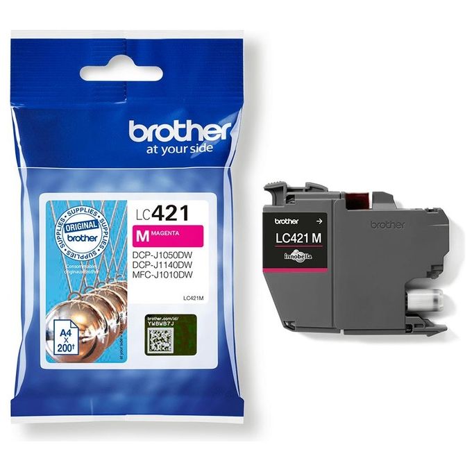 Brother LC-421M Cartuccia d'Inchiostro Originale Magenta