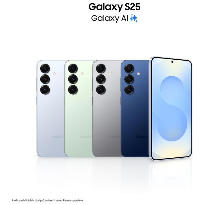 Samsung SM-G998B Galaxy S25 Smartphone 5G 12 GB RAM 512 GB Display 6'' 120 Hz HDR10+ Android 15 colore Blu Navy