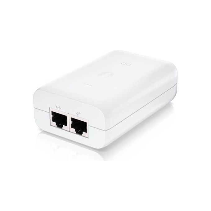 Ubiquiti U-POE-AT Adattatore PoE+ Gigabit Ethernet Bianco 30W IEEE 802.3at Networking