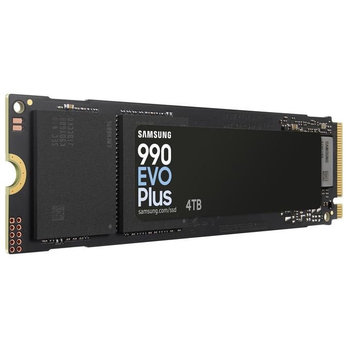 Samsung MZ-V9S4T0 990 EVO Plus SSD Interno 4 TB M.2 PCI Express 4.0 NVMe V-NAND TLC colore Nero