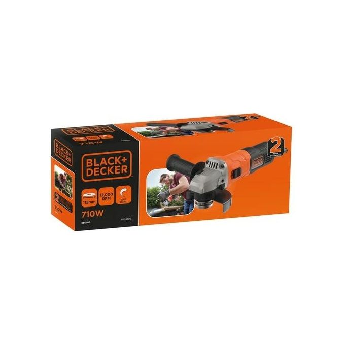 Black+Decker Smerigliatrice Angolare 710W Beg010-Qs