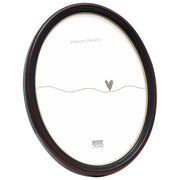 Deknudt S100F9_13,0X18,0 Cornice per Foto Singola Ovale 13 x 18 cm in Resina Vetro e Cartoncino colore Nero
