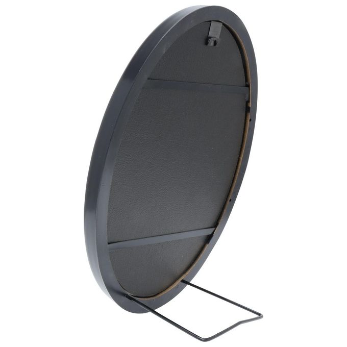 Deknudt S100F9_13,0X18,0 Cornice per Foto Singola Ovale 13 x 18 cm in Resina Vetro e Cartoncino colore Nero