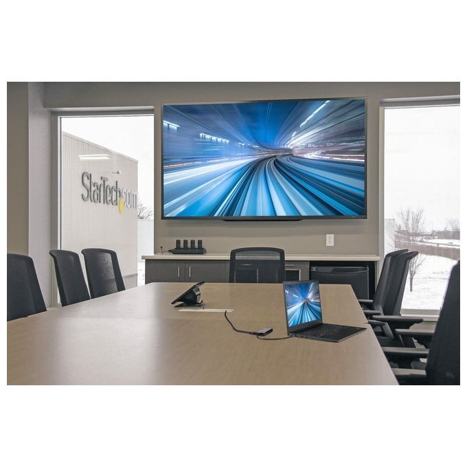 StarTech DKT31CMDPHPD Adattatore multiporta USB-C a HDMI o Mini DisplayPort 4K 60Hz con Hub USB 4 porte 10Gbps Power Delivery 100W colore Nero