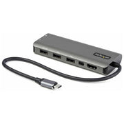 StarTech DKT31CMDPHPD Adattatore multiporta USB-C a HDMI o Mini DisplayPort 4K 60Hz con Hub USB 4 porte 10Gbps Power Delivery 100W colore Nero