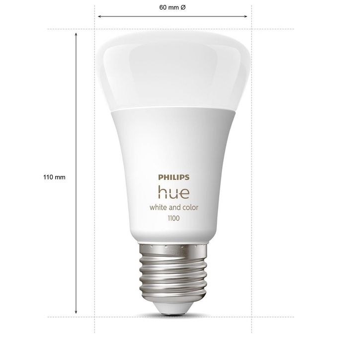 Philips Hue White and Color Ambiance 2 Lampadine E27 75W