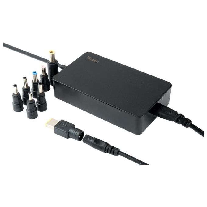 ITek ITNBSD90 Alimentatore Universale per Notebook 90W 8 Connettori Slim Design