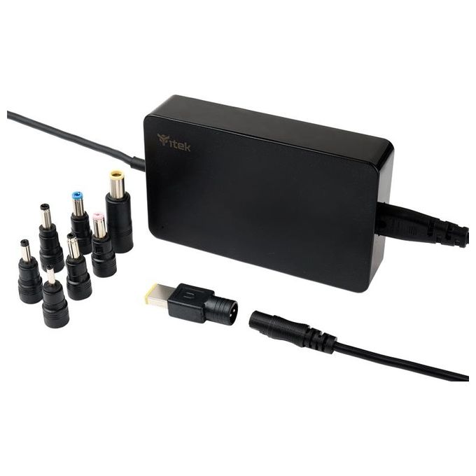 ITek ITNBSD90 Alimentatore Universale per Notebook 90W 8 Connettori Slim Design