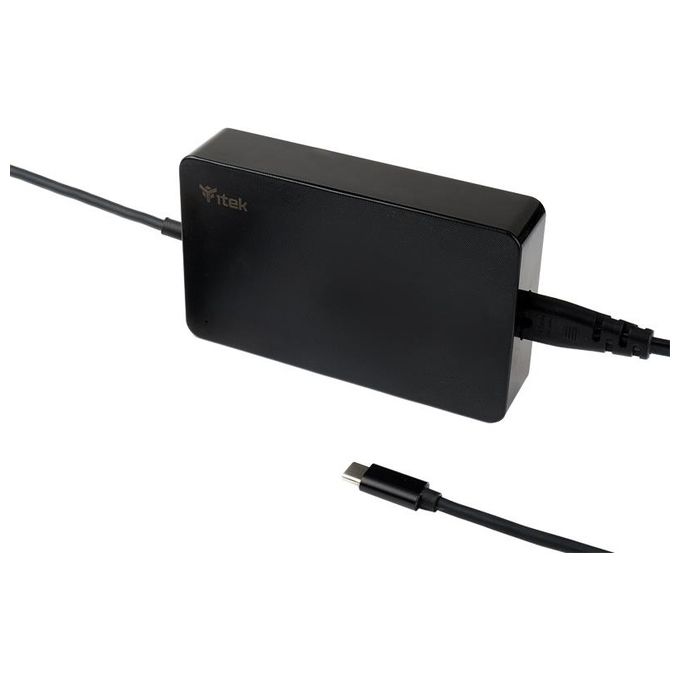 ITek ITNBSDC65 Alimentatore Universale per Notebook e Dispositivi Usb-C 65W Slim Design