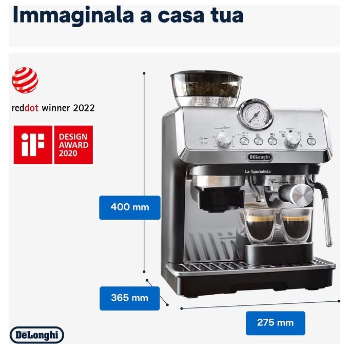 De longhi la specialista arte macchina espresso automatica manuale ec9155m 15 bar