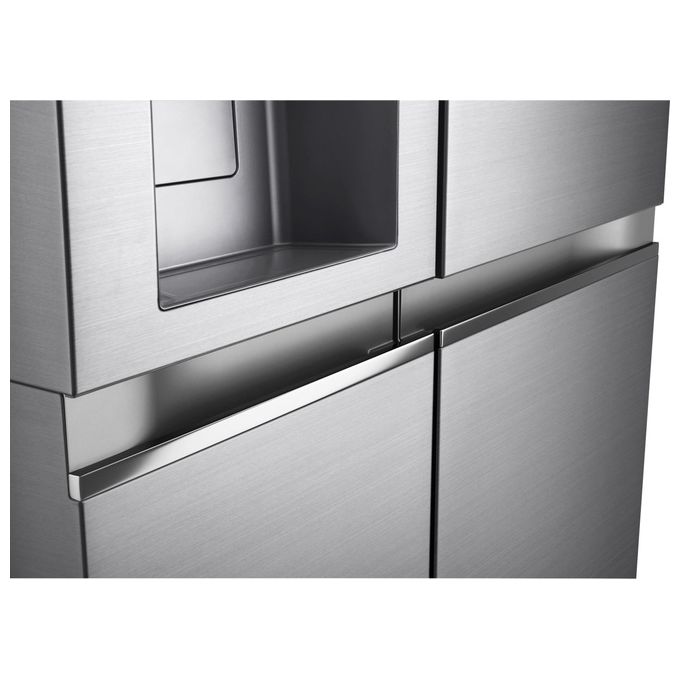 LG GSLV90PZAD Frigorifero Side by Side 635 L 179 cm Classe D 35 dB Total No Frost Wi-Fi Dispenser UVnano colore Inox