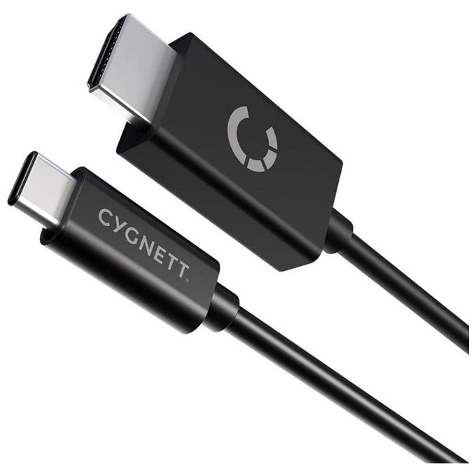 Cygnett CY3305HDMIC Cavo e Adattatore Video da USB tipo-C a HDMI 1,8 m Risoluzione 4K-60Hz colore Nero