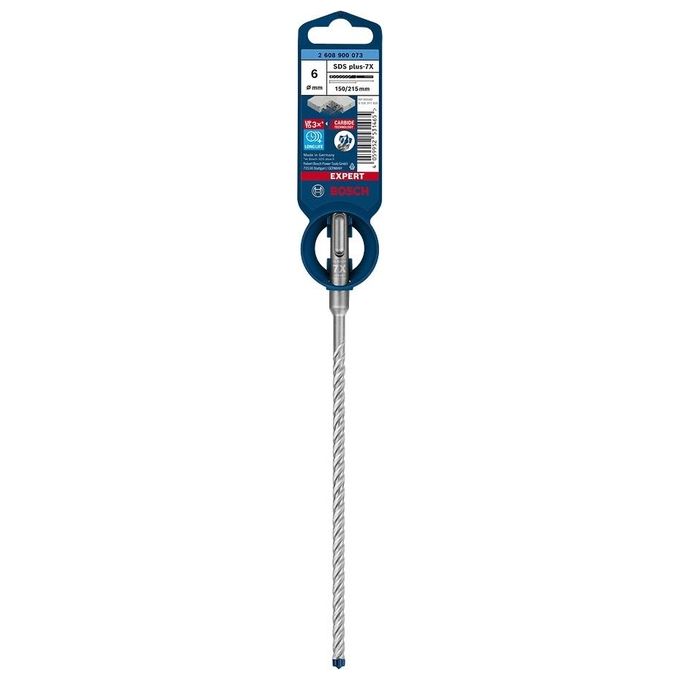 Bosch Punta per Martelli Expert SDS Plus-7X per Calcestruzzo Armato Diametro 6.00x215 mm