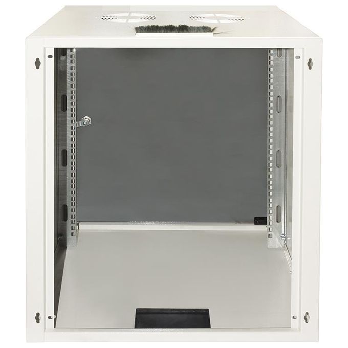 Link LK1912U40E Armadio Rack 19'' da Muro 12U Disassemblato Porta Vetro Temperato Carico 40 Kg colore Grigio