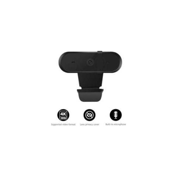 Nilox NXWCA02 Webcam 4K 3840x2160p 30fps Autofocus Microfono Integrato Privacy Shutter Plug and Play colore Nero