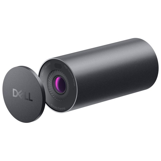 Dell WB7022-DEMEA UltraSharp Webcam 4K UHD con HDR e AI Auto Framing colore Nero