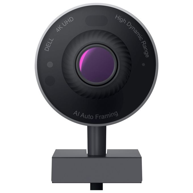 Dell WB7022-DEMEA UltraSharp Webcam 4K UHD con HDR e AI Auto Framing colore Nero