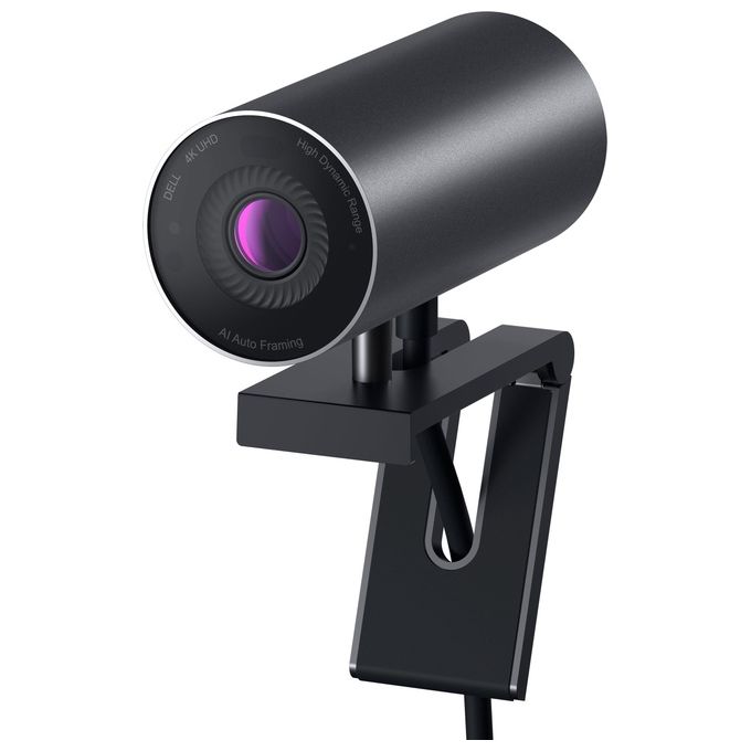 Dell WB7022-DEMEA UltraSharp Webcam 4K UHD con HDR e AI Auto Framing colore Nero