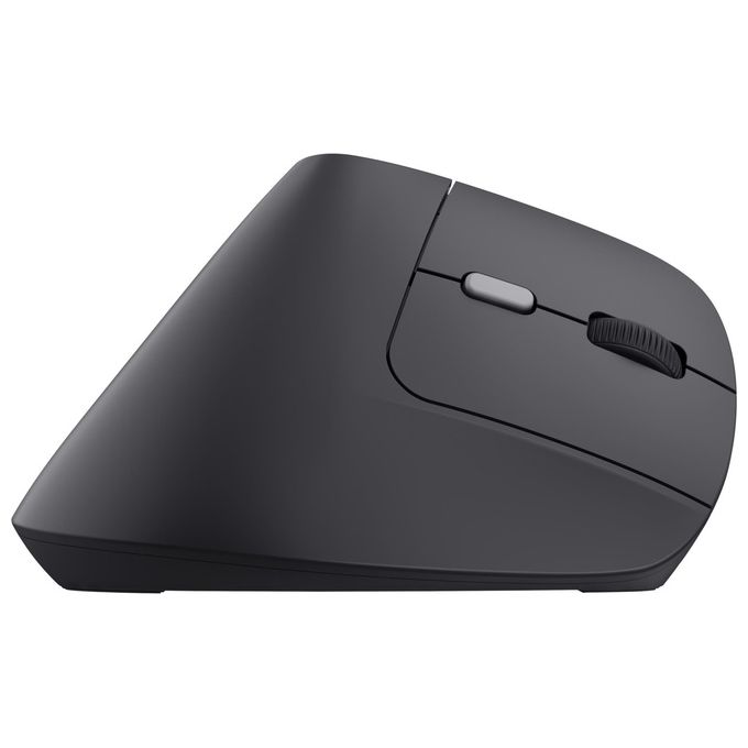 Trust 25145 Bayo II Mouse Ergonomico Wireless RF Ottico 2400 DPI 6 Tasti Ricaricabile USB-C colore Nero