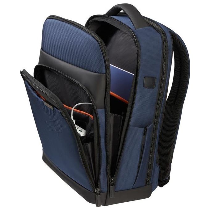 Samsonite 135071-1090 MySight Zaino Porta PC 15,6'' 19 L Poliestere Riciclato Porta USB Smart Sleeve colore Blu