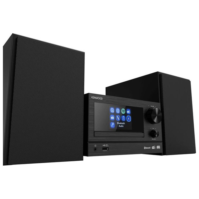 Kenwood M-7000S Micro Hi-Fi System 30 W Bluetooth Wi-Fi DAB+ CD USB Spotify colore Nero