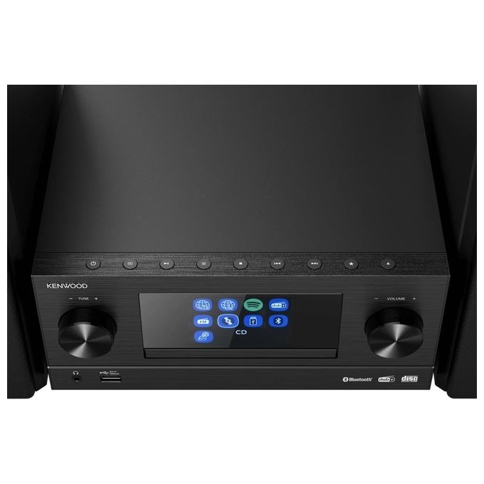 Kenwood M-9000S Mini Impianto Hi-Fi 2x50W DAB+ FM CD Bluetooth Wi-Fi Spotify Connect USB colore Nero