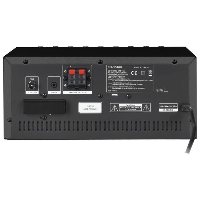 Kenwood M-9000S Mini Impianto Hi-Fi 2x50W DAB+ FM CD Bluetooth Wi-Fi Spotify Connect USB colore Nero