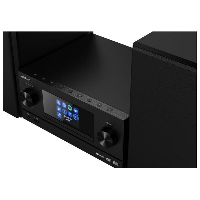 Kenwood M-9000S Mini Impianto Hi-Fi 2x50W DAB+ FM CD Bluetooth Wi-Fi Spotify Connect USB colore Nero