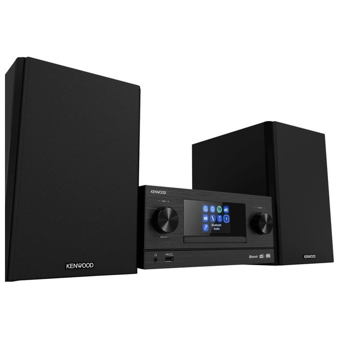 Kenwood M-9000S Mini Impianto Hi-Fi 2x50W DAB+ FM CD Bluetooth Wi-Fi Spotify Connect USB colore Nero