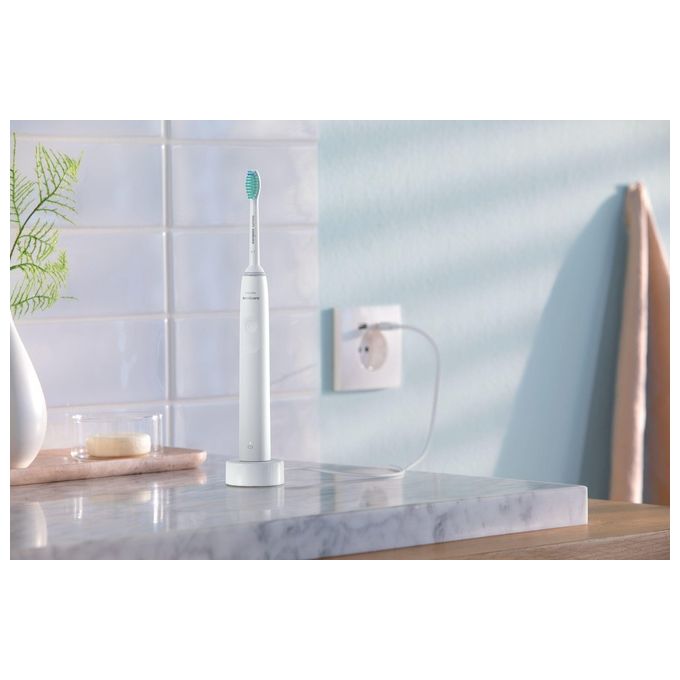 Philips HX3651-13 Sonicare Serie 2100 Spazzolino elettrico sonico 1 modalita' timer 2 min autonomia 336 h colore Bianco