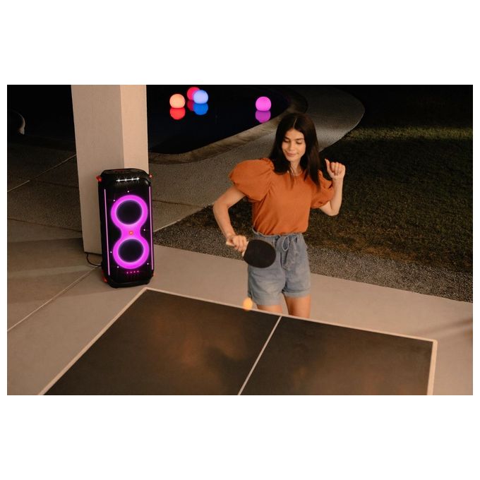 JBL JBLPARTYBOX710EU PartyBox 710 Cassa Bluetooth 800W IPX4 Effetti Luce TWS Ingressi Microfono e Strumenti colore Nero
