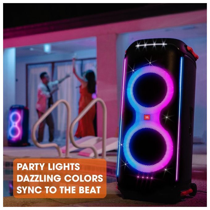 JBL JBLPARTYBOX710EU PartyBox 710 Cassa Bluetooth 800W IPX4 Effetti Luce TWS Ingressi Microfono e Strumenti colore Nero