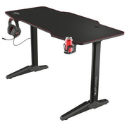 Trust 23802 GXT 1175 Imperius XL Scrivania Gaming 140x66 cm Gestione Cavi Supporto Cuffie Portabicchiere colore Nero Rosso