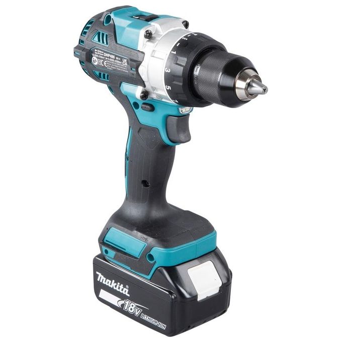 Makita DHP486RTJ LXT Trapano Avvitatore a Percussione Brushless 18V 130 Nm 2x5.0 Ah Li-ion colore Nero Blu