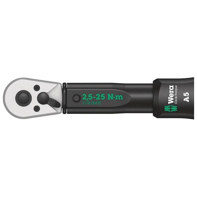 Wera Click-Torque A5 Chiave Dinamometrica con Cr.2,5 25Nm