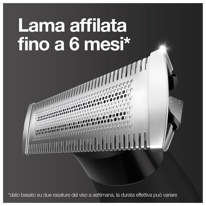 Braun XT5100 Serie X Rasoio elettrico regolabarba bagnato e secco 5 pettini 1-5 mm colore Nero