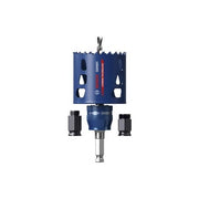 Bosch 2608900450 EXPERT Tough Material Set di Sega a Tazza 5 pezzi Diametro 68 mm Lunghezza 60 mm Sistema Power Change Plus colore Blu