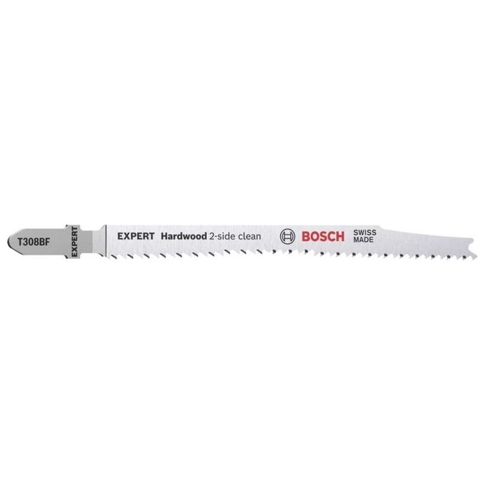 Bosch 2 608 900 545 Expert Hardwood 2-side clean Lama per seghetto alternativo Bimetallo Lunghezza totale 11,7 cm Quantita' 25 pz colore Acciaio inox