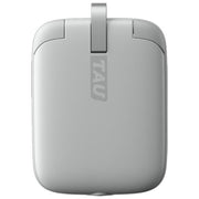 Rolling Square Tau Batteria Portatile Power Bank con Cavi Lightning Micro-Usb e Usb-C 1400mAh Base di Ricarica Smart Bianco