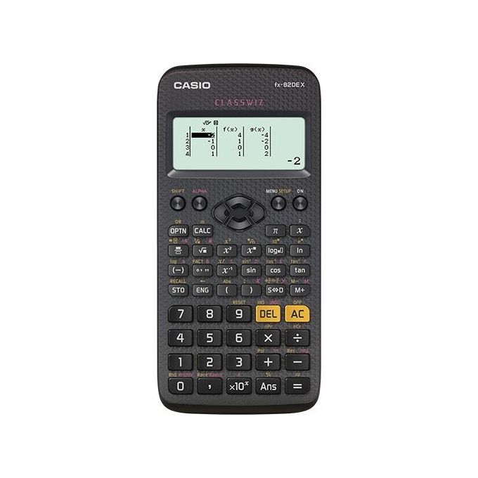 Casio FX-82DE X ClassWiz Calcolatrice Tecnico-Scientifica Senza Custodia Protettiva Nero