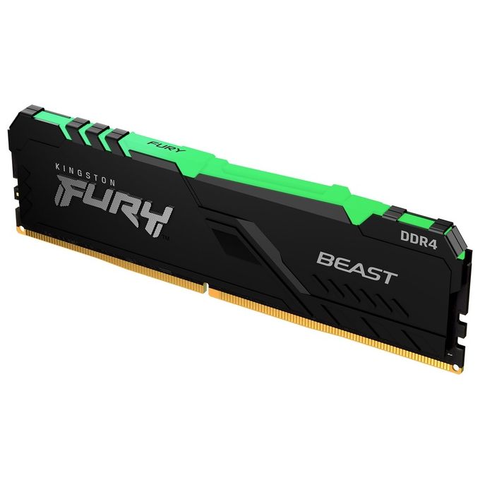 Kingston KF426C16BBAK2-32 FURY Beast Memoria RAM DDR4 32GB 2x16GB 2666MHz CL16 DIMM RGB Intel XMP 2.0