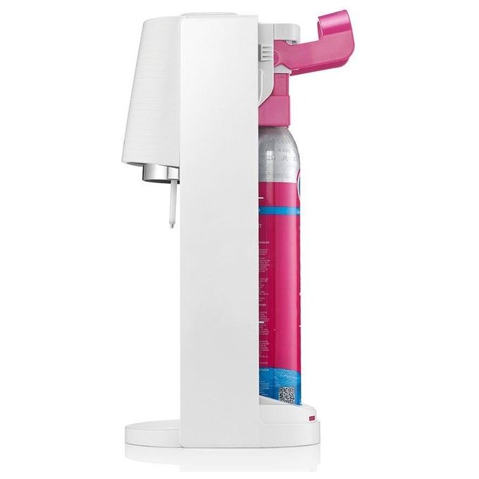 SodaStream 1012811440 Terra Gasatore d'Acqua con Bottiglia 1L e Cilindro CO2 Quick Connect 60L colore Bianco