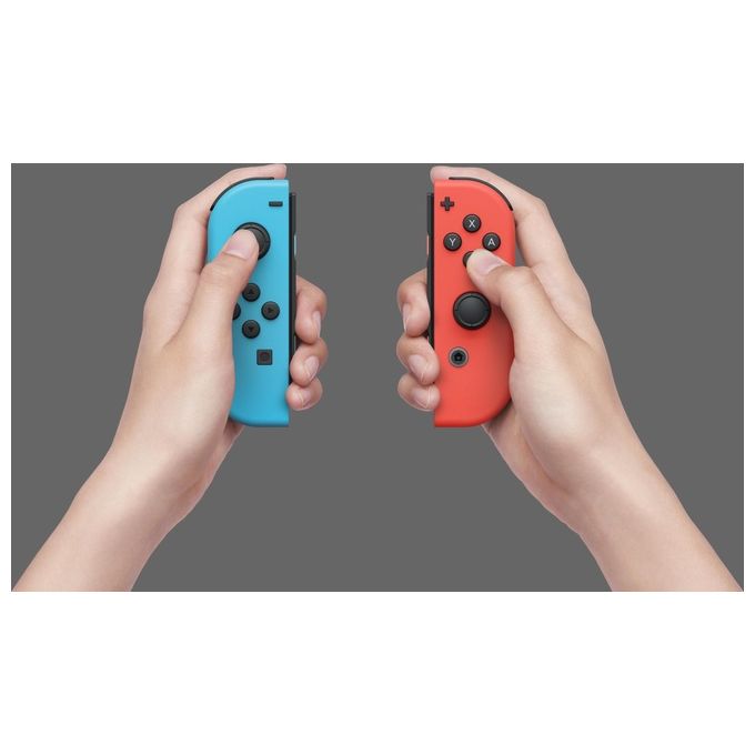 Nintendo, Switch OLED Neon Rosso-Blu, Console Portatile, Schermo 7 pollici, 64 GB