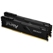 Kingston KF432C16BB1K2-32 FURY Beast Kit Memoria RAM DDR4 32GB 2x16GB 3200MHz CL16 DIMM XMP 2.0 colore Nero