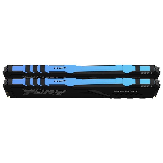 Kingston KF426C16BBAK2-32 FURY Beast Memoria RAM DDR4 32GB 2x16GB 2666MHz CL16 DIMM RGB Intel XMP 2.0
