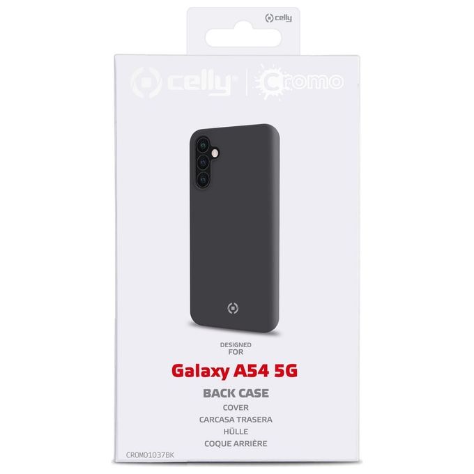 Celly Cromo Cover per Samsung Galaxy A54 5G Nero