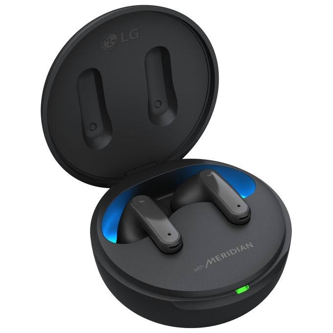 LG TONE-FP5 TONE Free FP5 Auricolari True Wireless In-Ear Bluetooth 5.2 ANC Audio Meridian 3 Microfoni IPX4 22h colore Nero