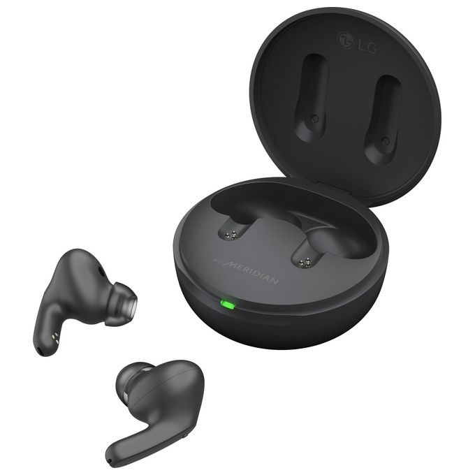 LG TONE-FP5 TONE Free FP5 Auricolari True Wireless In-Ear Bluetooth 5.2 ANC Audio Meridian 3 Microfoni IPX4 22h colore Nero