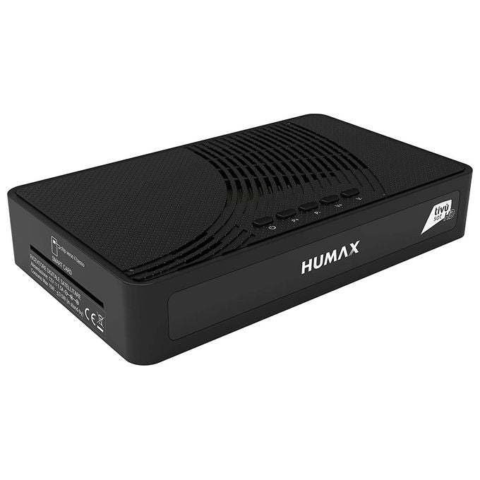Humax HD3601S Tivumax Lite Decoder Satellitare DVB-S2 Full HD 1080p Tivu'sat Smartcard Inclusa colore Nero