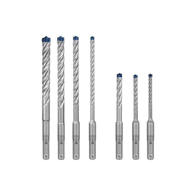 Bosch 2 608 900 195 Expert Set di Punte per Trapano 7 pz SDS-plus in Carburo per Cemento Pietra Calcestruzzo colore Nero